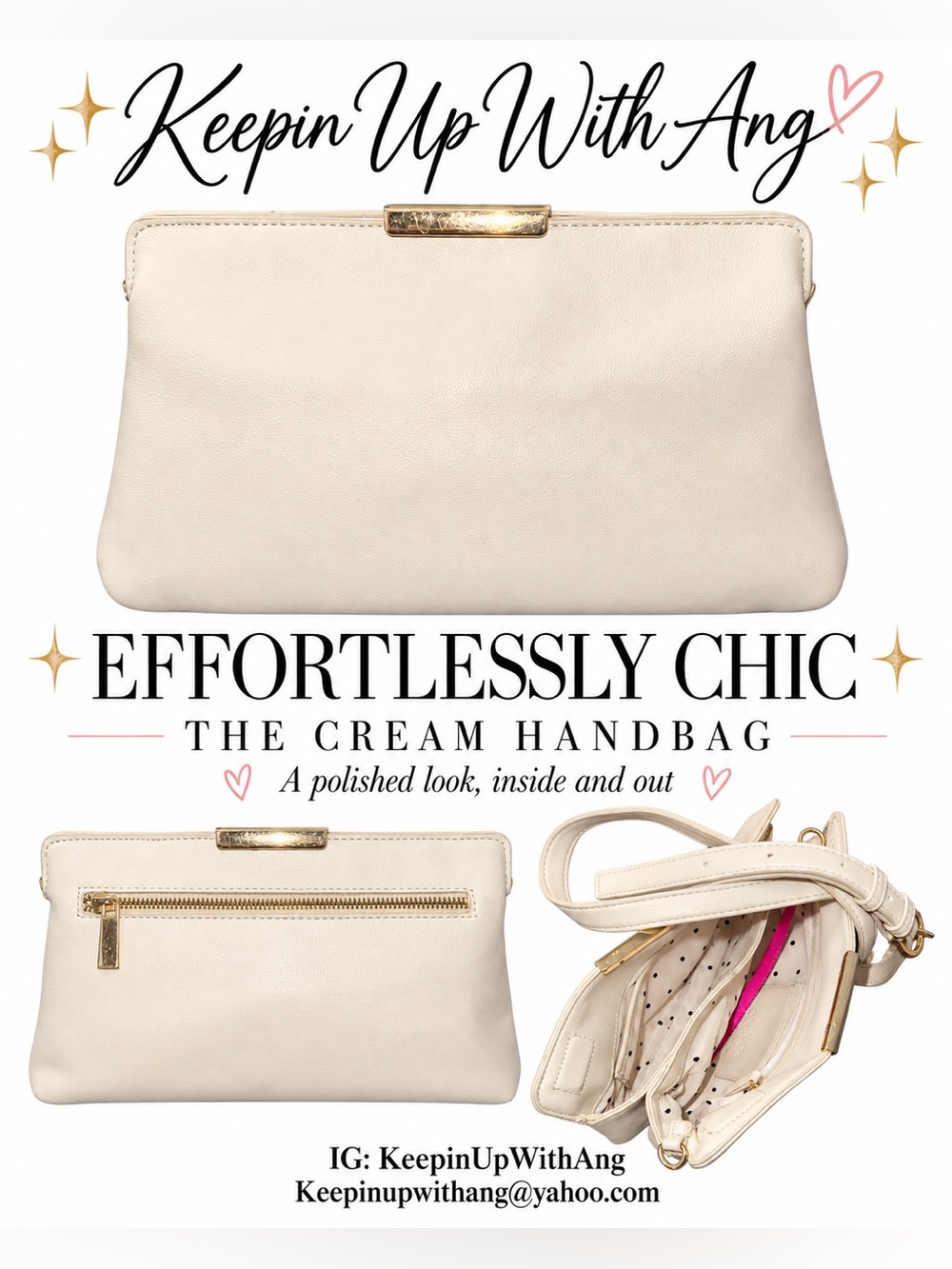 Cream Handbag – Effortlessly Chic Shoulder Clutch